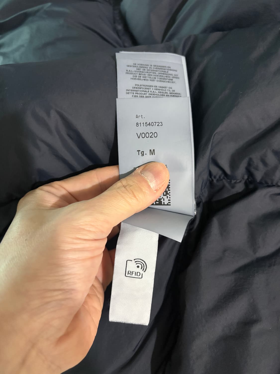 [매장상품]24FW 스톤아일랜드 크링클랩스 후디 다운 자켓 네이비 M 상품이미지9