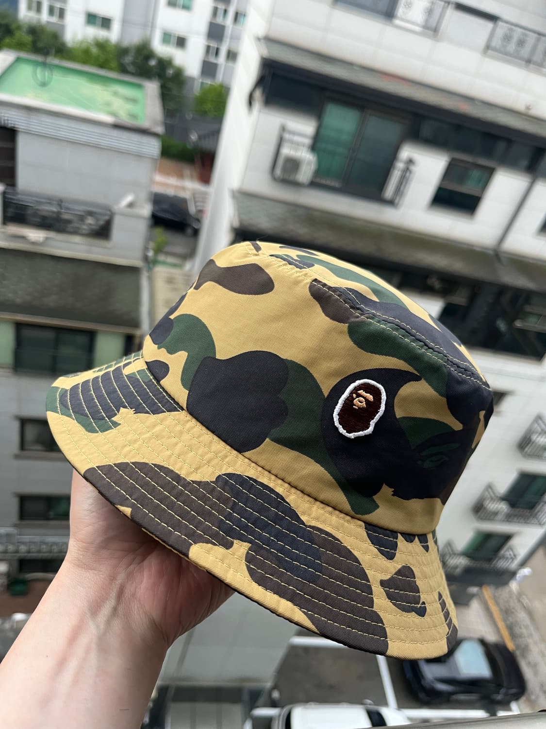 베이프 1st 카모 버킷햇 황계 상품이미지3
