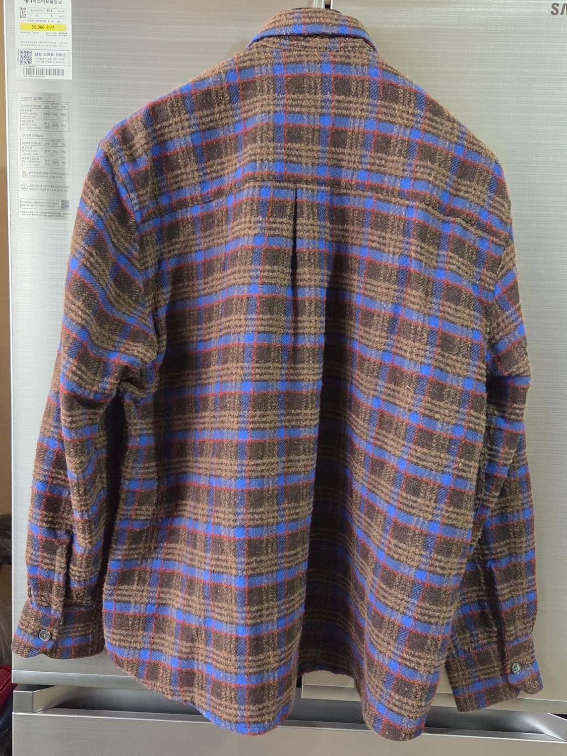 아워레가시 어보브 셔츠 브라운 판코우 체크 사이즈50 상품이미지3