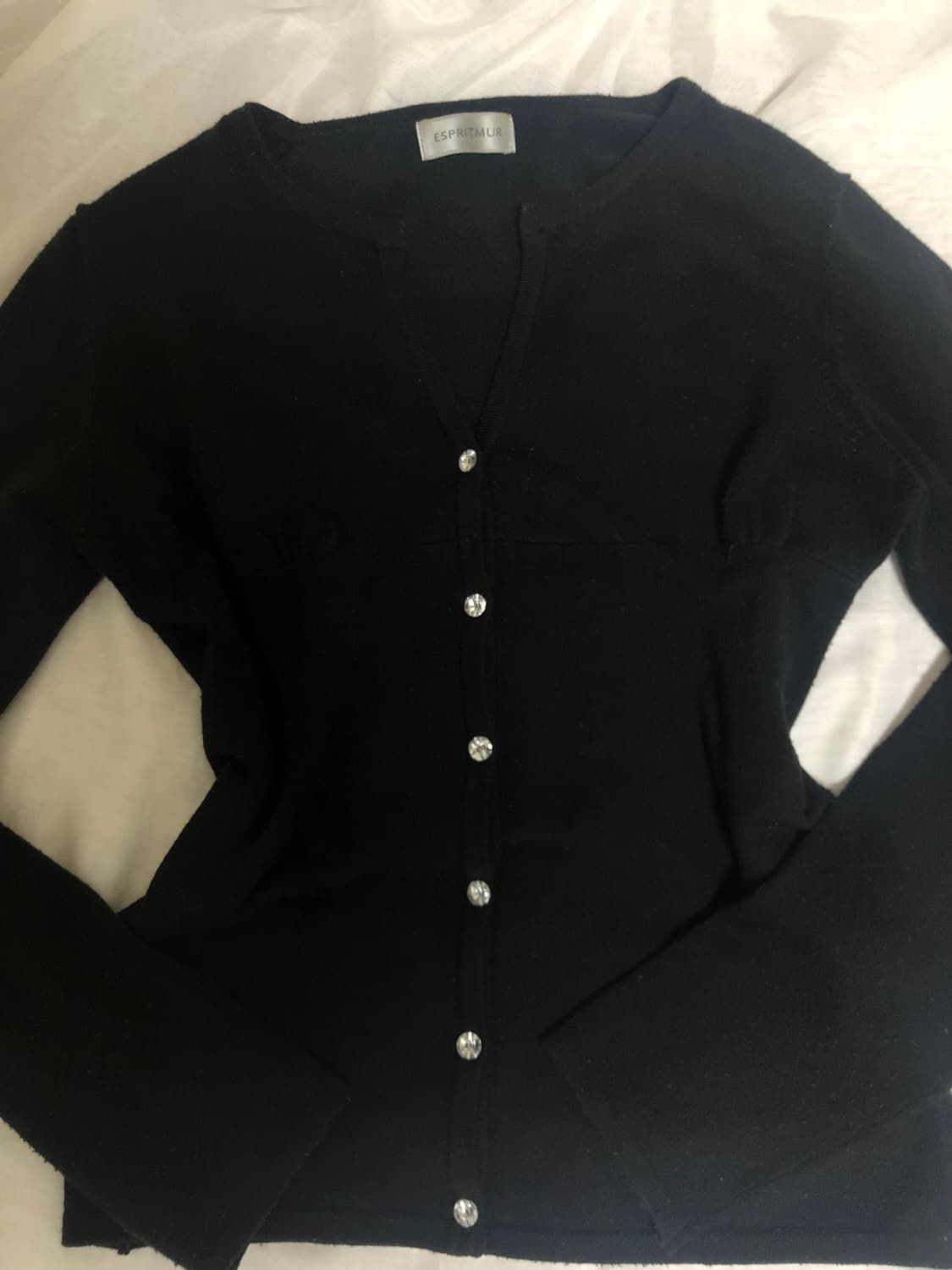 큐빅 단추 가디건 상품이미지4