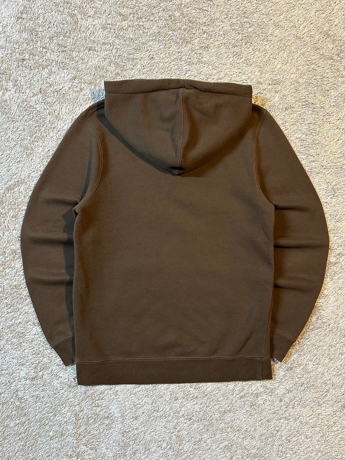 희귀) 스투시 STUSSY 자수 스펠로고 후드티 브라운 상품이미지3