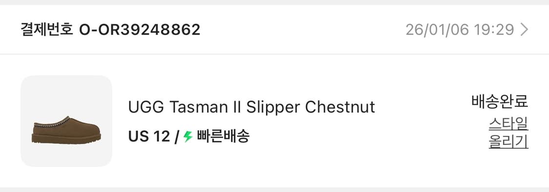 어그 타스만 II 체스트넛 us12 300사이즈 상품이미지8