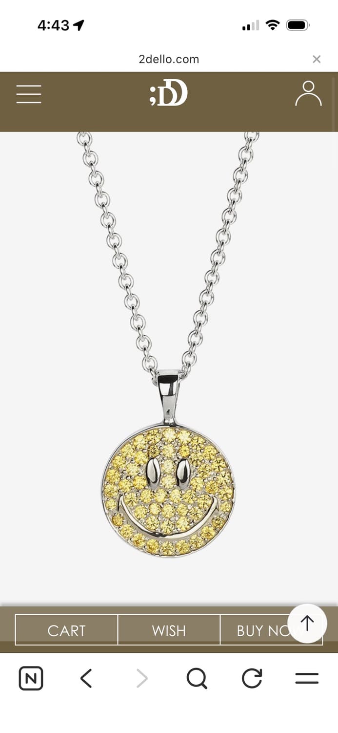 투델로 스마일 옐로우 목걸이 미친 가격에 판매합니다! 상품이미지1