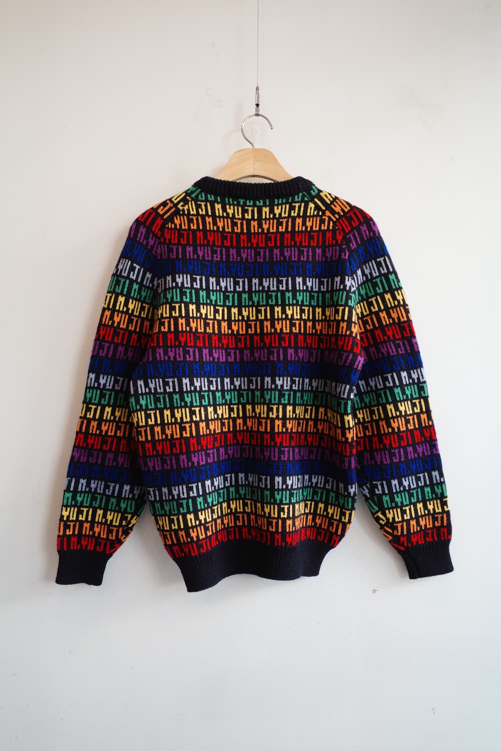 Japan brand 레터링 울 니트 상품이미지6