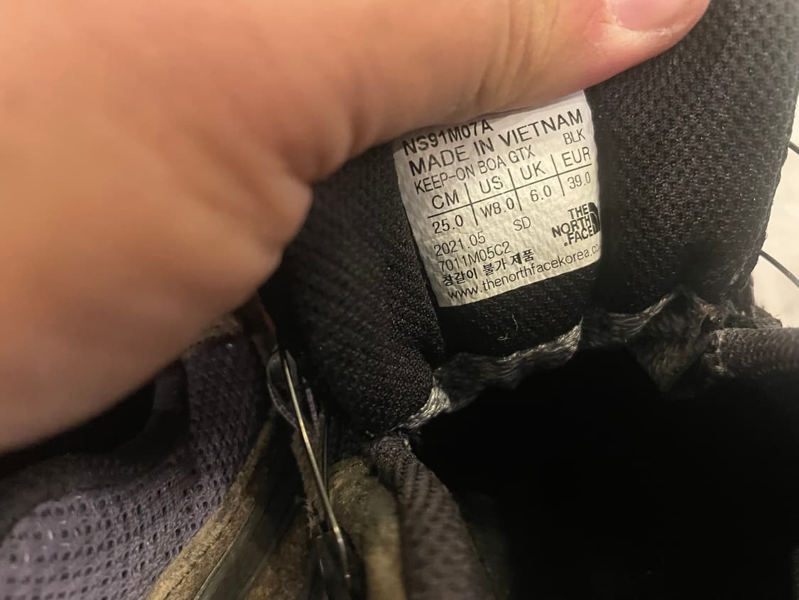 노스페이스 등산화  다이얼슈즈 250 상품이미지4