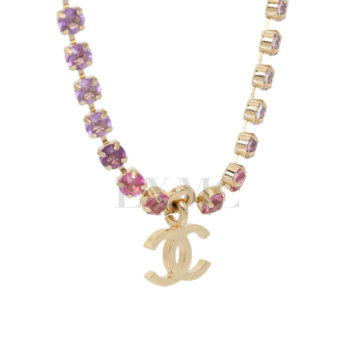 샤넬 초커 레인보우 라인스톤 목걸이 코코마크 네크리스 ABC311 상품이미지4