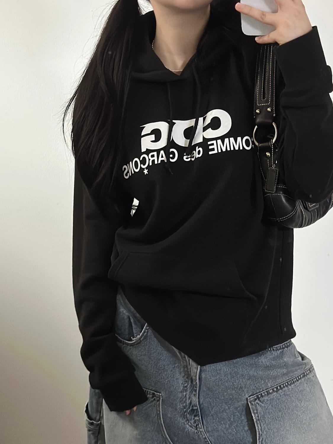 꼼데가르송 CDG 블랙 후드티  상품이미지6
