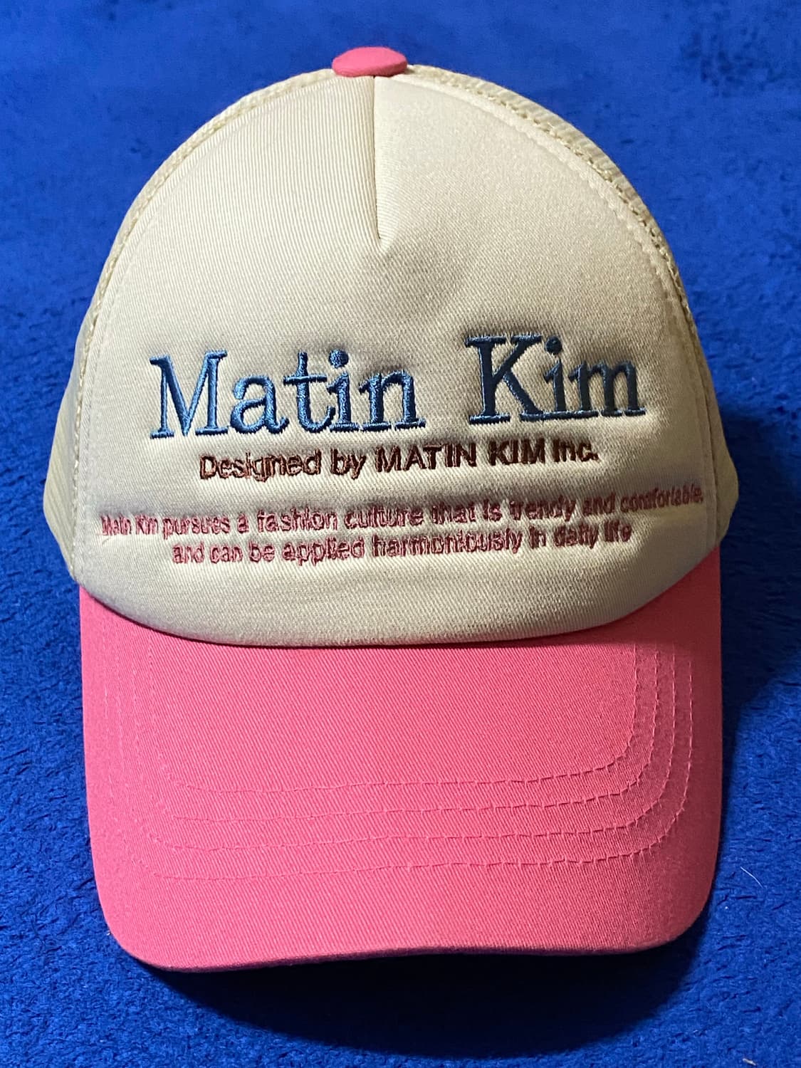 MatinKim 마뗑킴 헤리티지 트러커 볼캡 핑크 상품이미지2