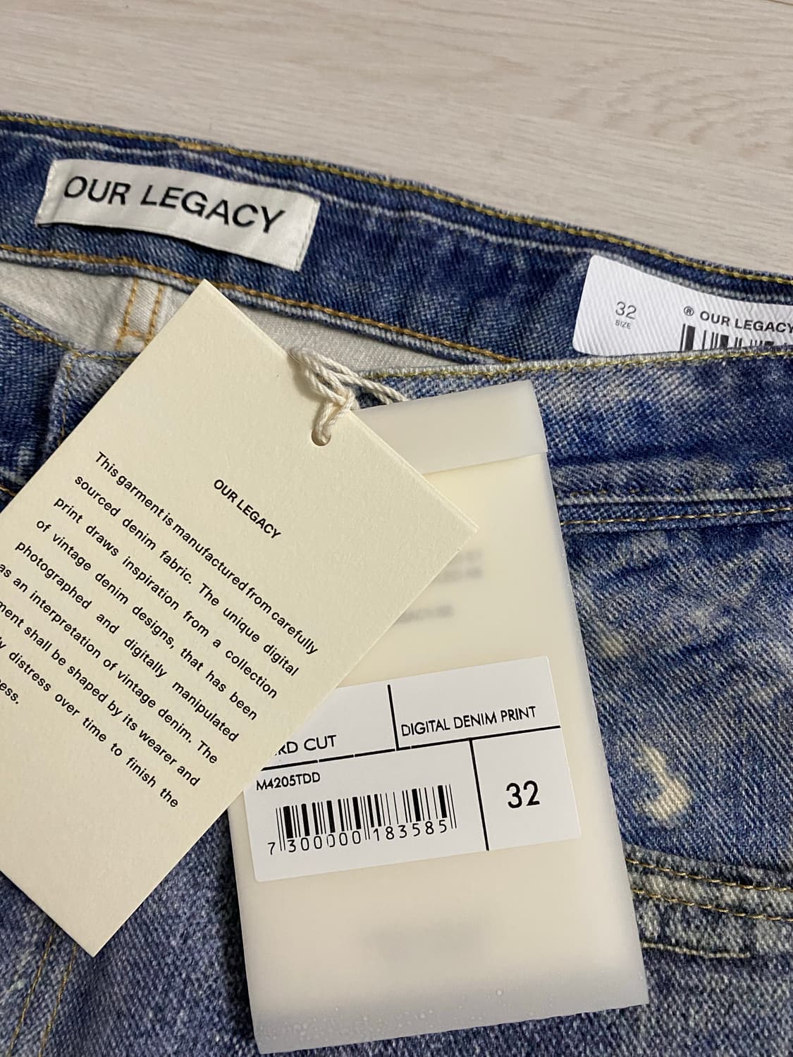 아워레가시 Our Legacy Third Cut 데님 32 상품이미지3