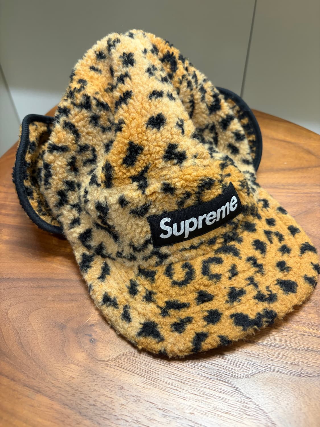 슈프림 이어플랩 호피 레오파드 털모자 상품이미지1