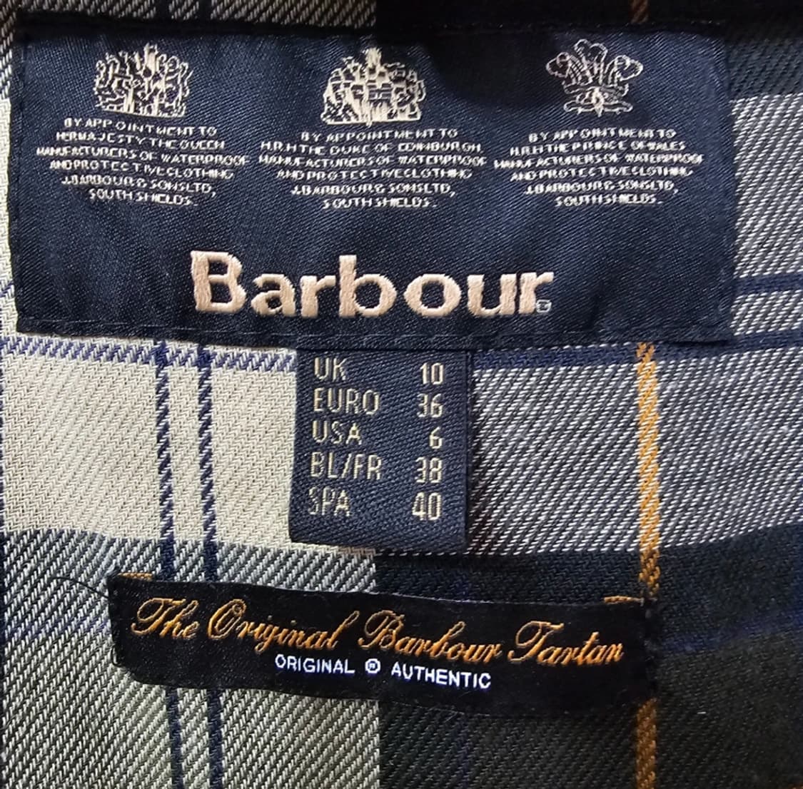 바버 왁스 자켓 UK10 올리브 ~66 상품이미지7