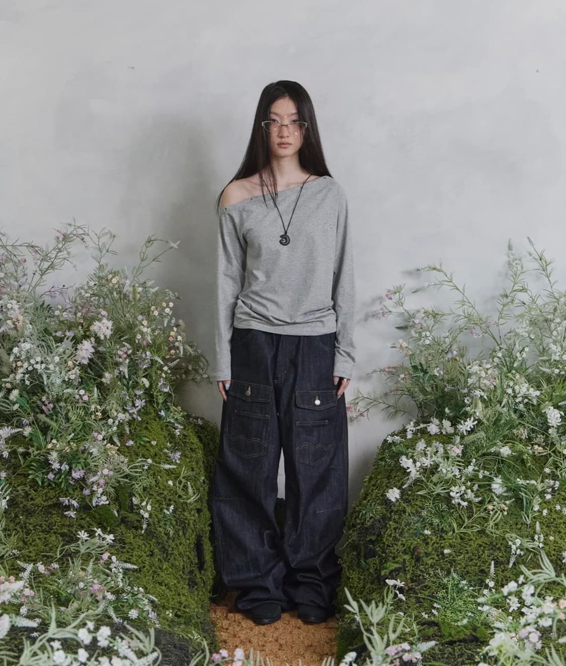 탄산마그네슘 송이송이X탄산 빅포켓 데님팬츠 상품이미지2