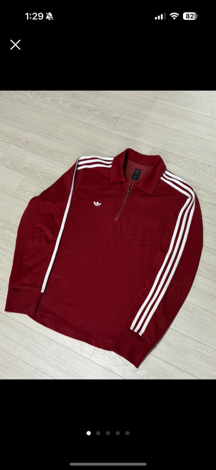 아디다스 버건디 2002 레트로 긴팔 티셔츠 95, 레프리셔츠 상품이미지1