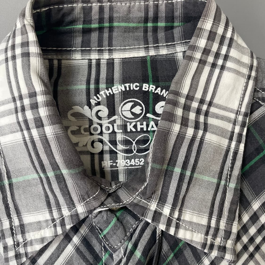 COOL KHAKIS 밀리터리 빈티지 체크 견장 셔츠 상품이미지3