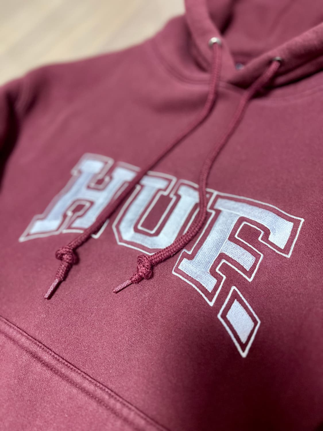 허프 버건디 후드티 S 상품이미지3