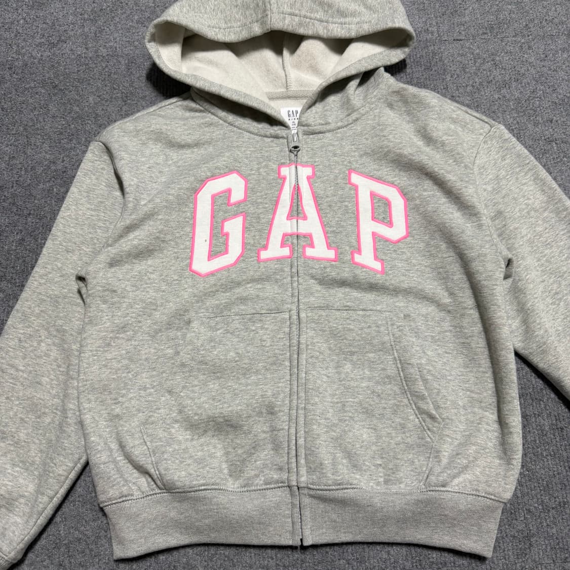 갭 그레이 후드집업 XL 상품이미지2