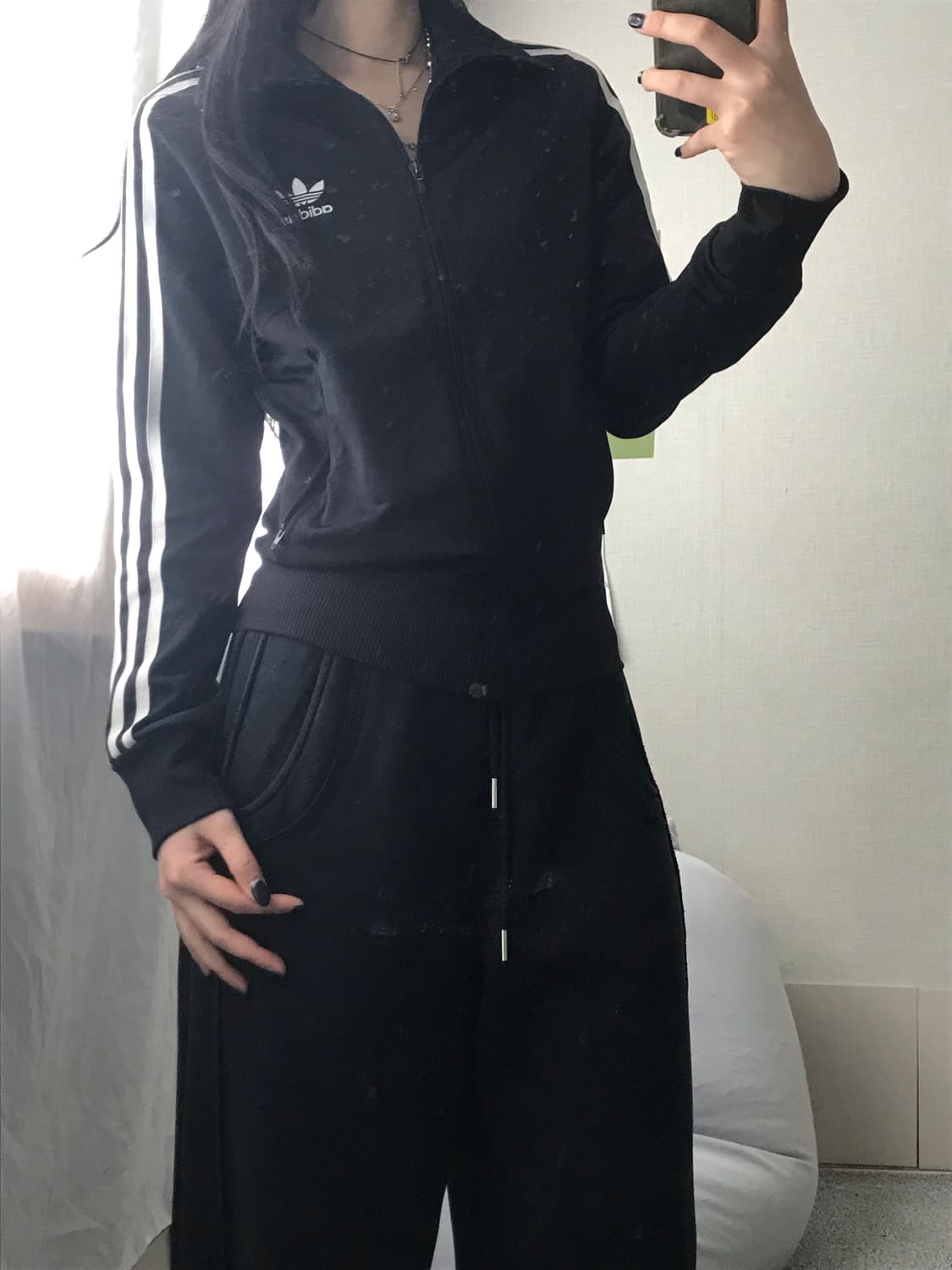 아디다스 블랙 딱붙핏 져지 상품이미지6