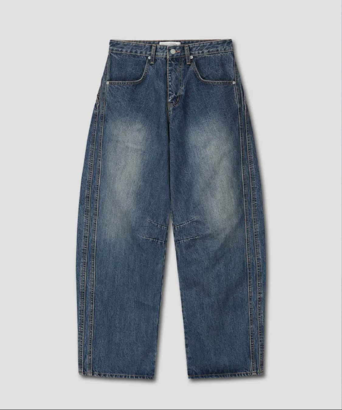 다이브인 wide Curved denim pants (dark blue) 상품이미지2