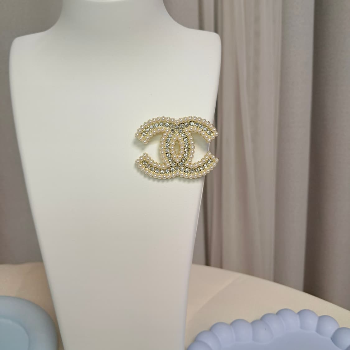 샤넬 브로치 레몬 진주 빈티지 펜던트 상품이미지4