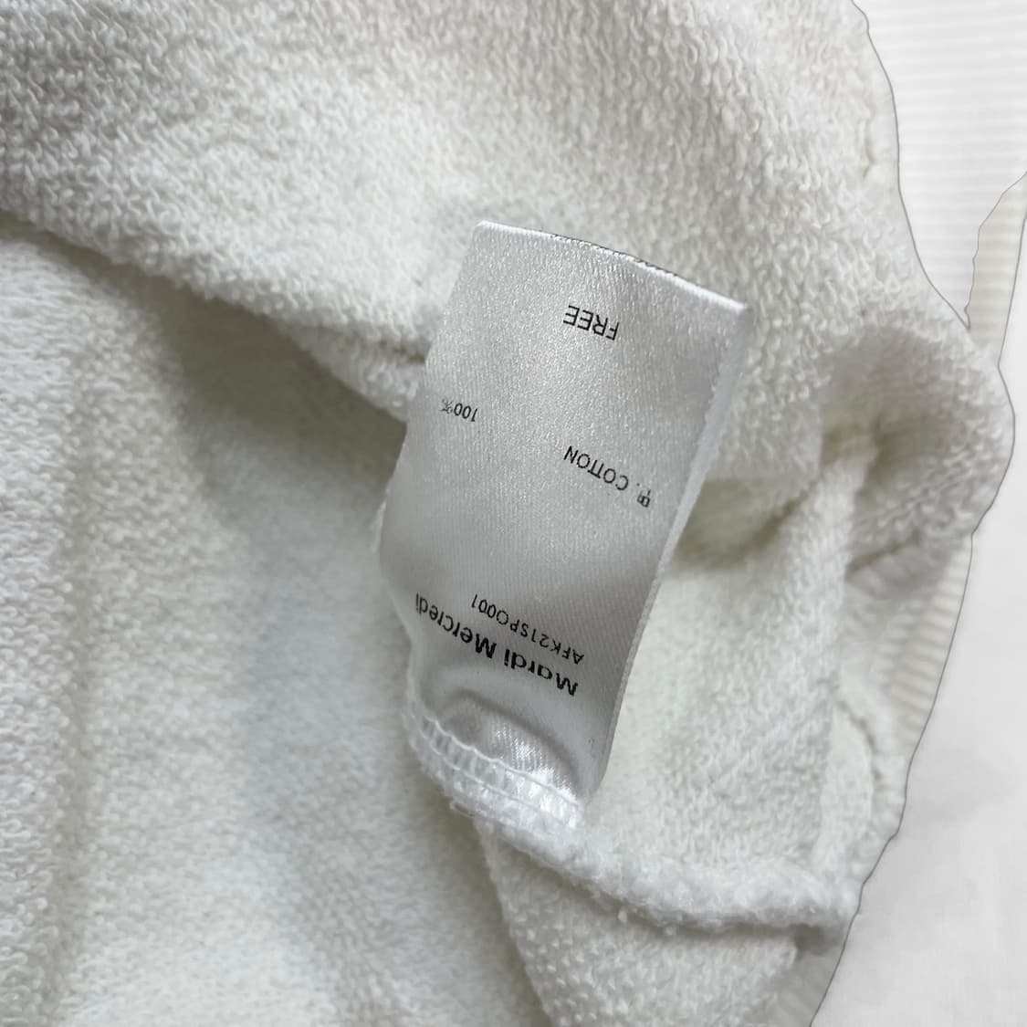 마르디메크르디 악티프 맨투맨 화이트 상품이미지5