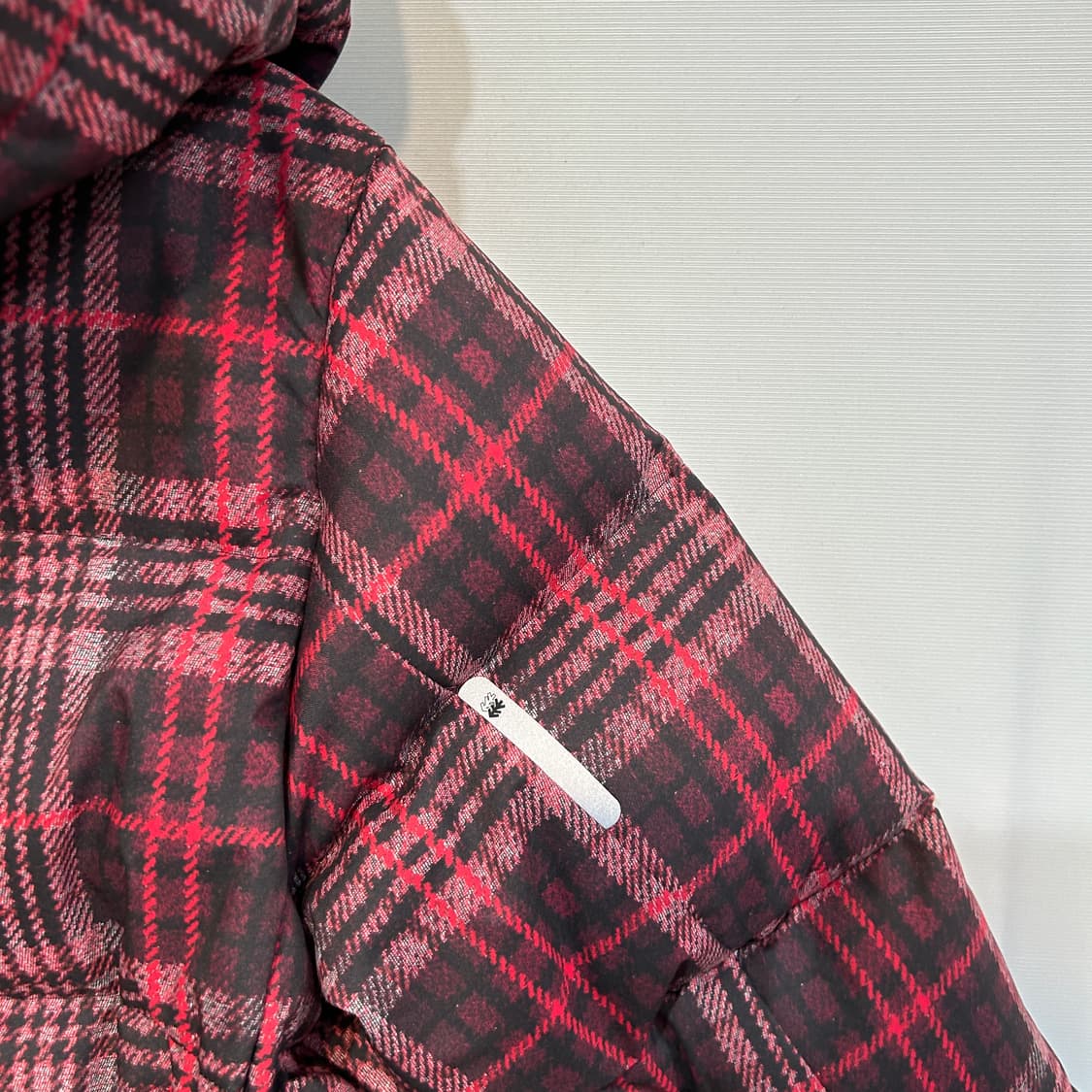 코오롱 키즈 체크 후드 패딩 140 상품이미지3