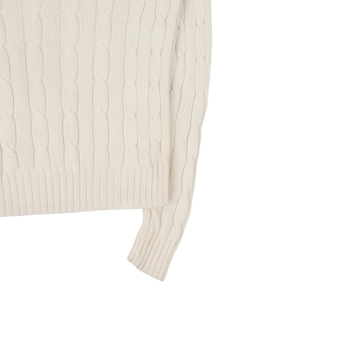 폴로 랄프로렌 아이보리 브이넥 케이블 니트 상품이미지7