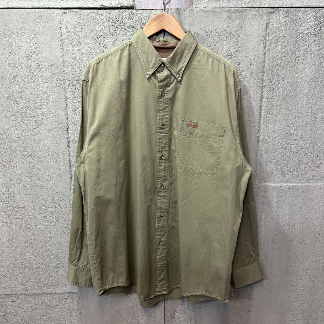 (L) 칼하트 카키 원포켓 워크 셔츠 상품이미지1