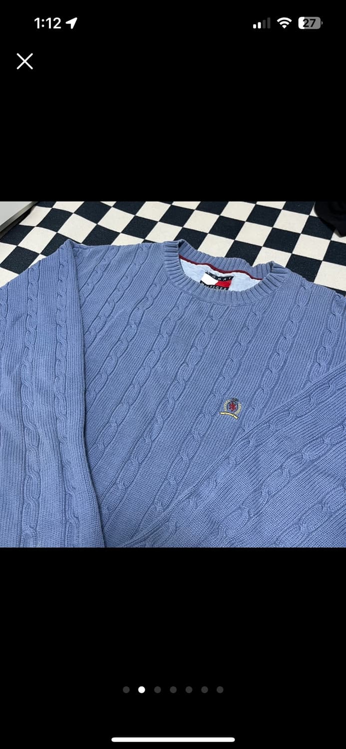 타미힐피거 빈티지 꽈배기 니트 L 판매 상품이미지2