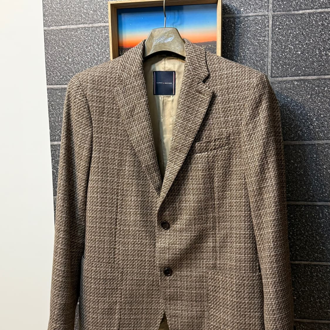[50] 타미힐피거 X 라르디니 마이크로 하운드투스 울 자켓 상품이미지2