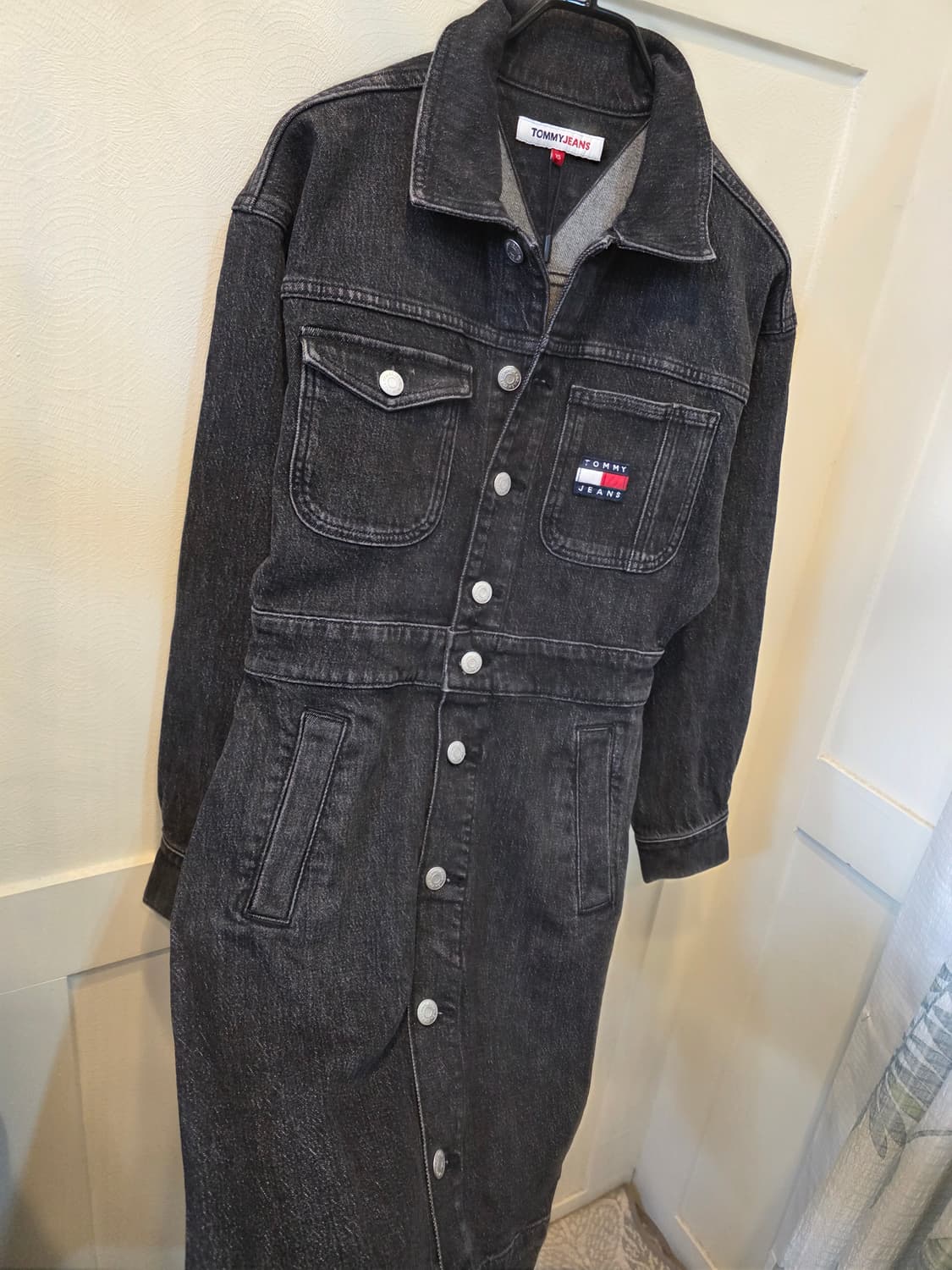 타미진 블랙 데님 원피스XS 상품이미지4