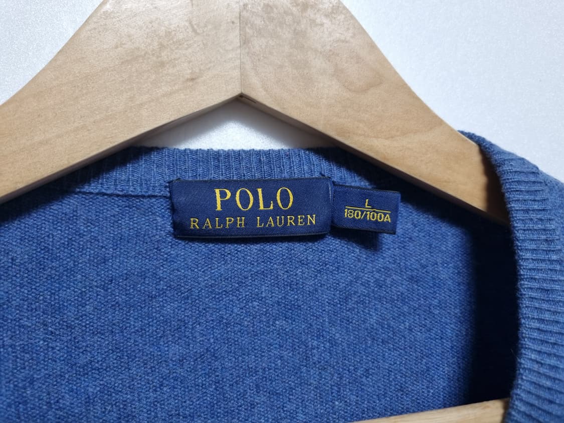 남성 폴로 POLO wool 울 모 100% 긴팔 라운드 니트 스웨터 상품이미지9