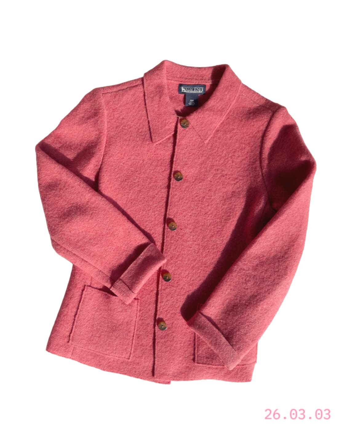 Pink Wool Jacket 핑크 울 자켓 상품이미지1