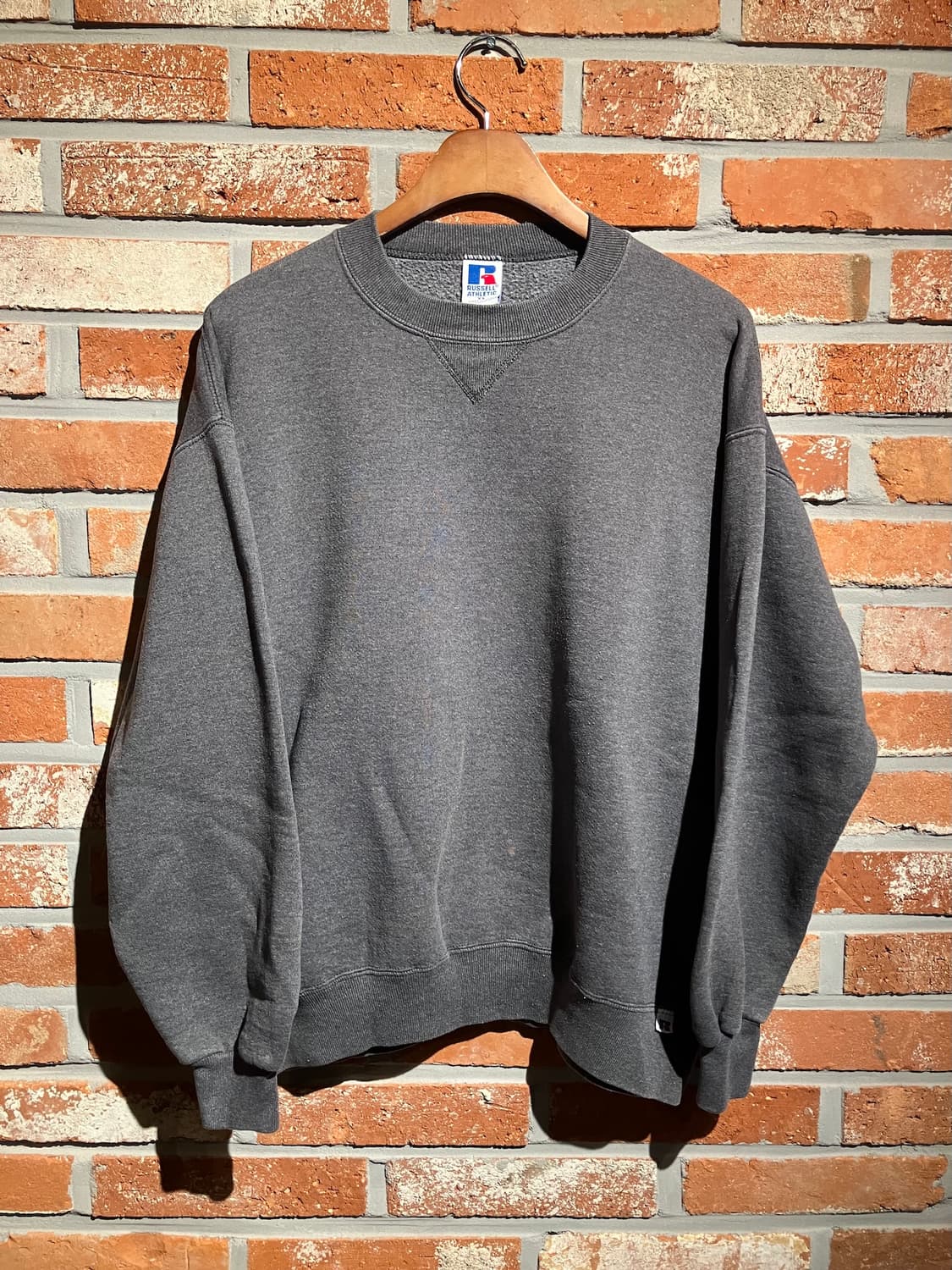 90s USA 빈티지 러셀 플레인 스웻 셔츠 맨투맨 상품이미지2