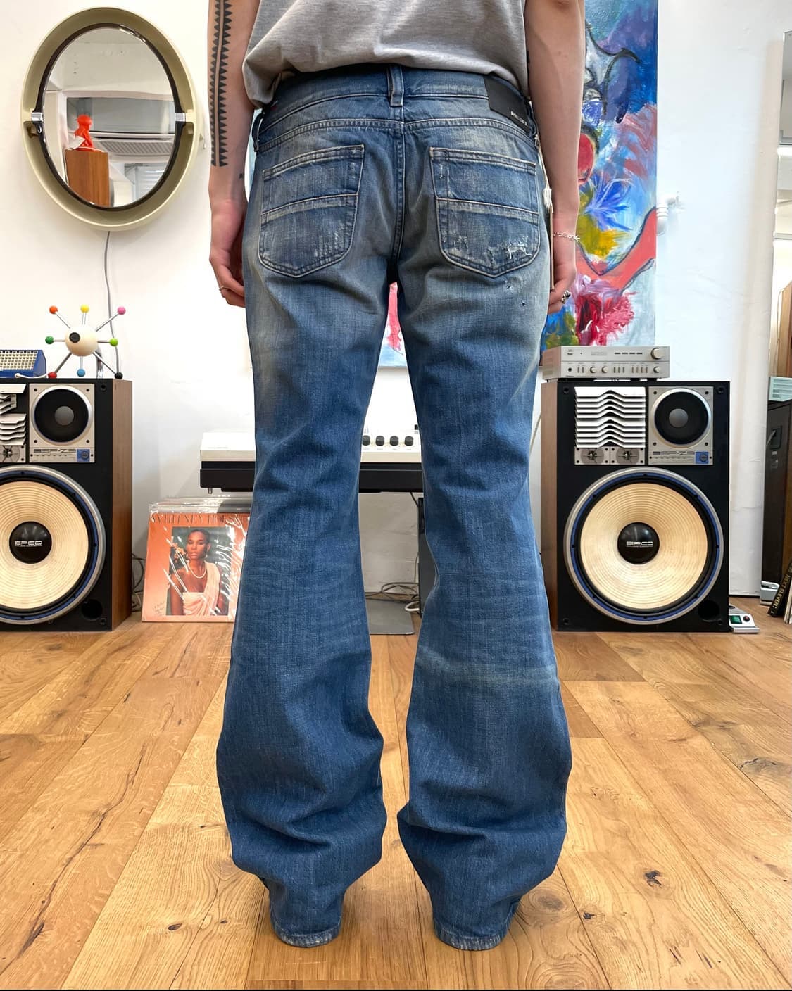 디젤 플레어 핏 데미지 데님 판매 상품이미지2