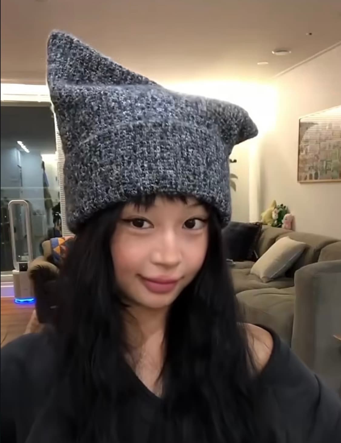 코이세이오 와이드 캣비니 그레이 (미개봉 새상품) 상품이미지2