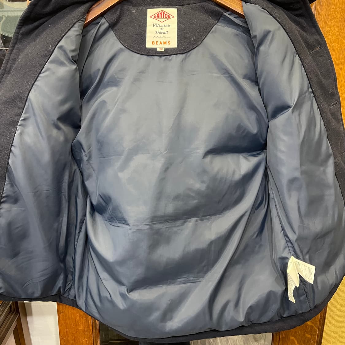 DANTON X BEAMS  콜라보 울 다운 베스트 상품이미지5