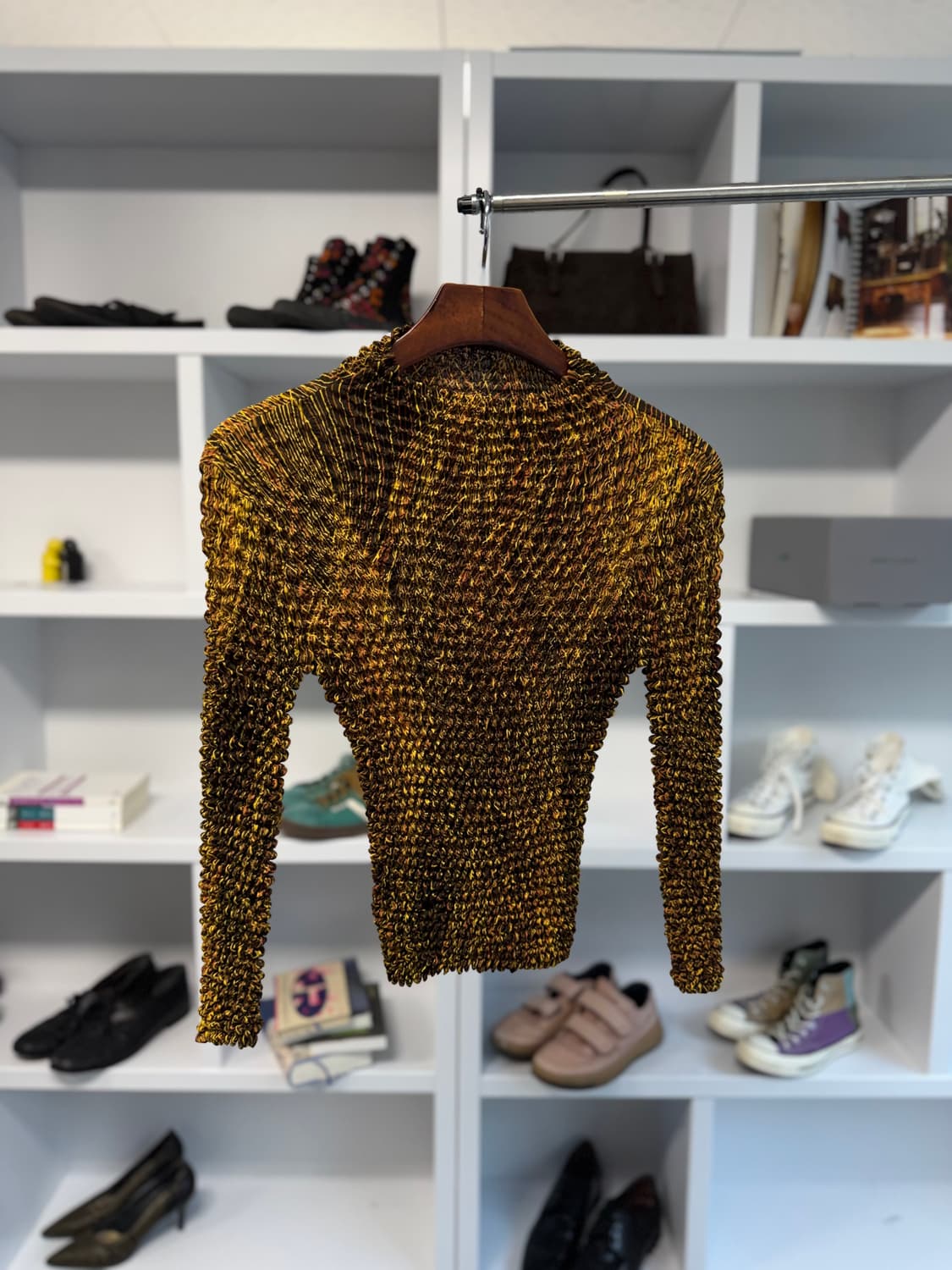 blouse salon 팝콘 플리츠 탑 상품이미지5