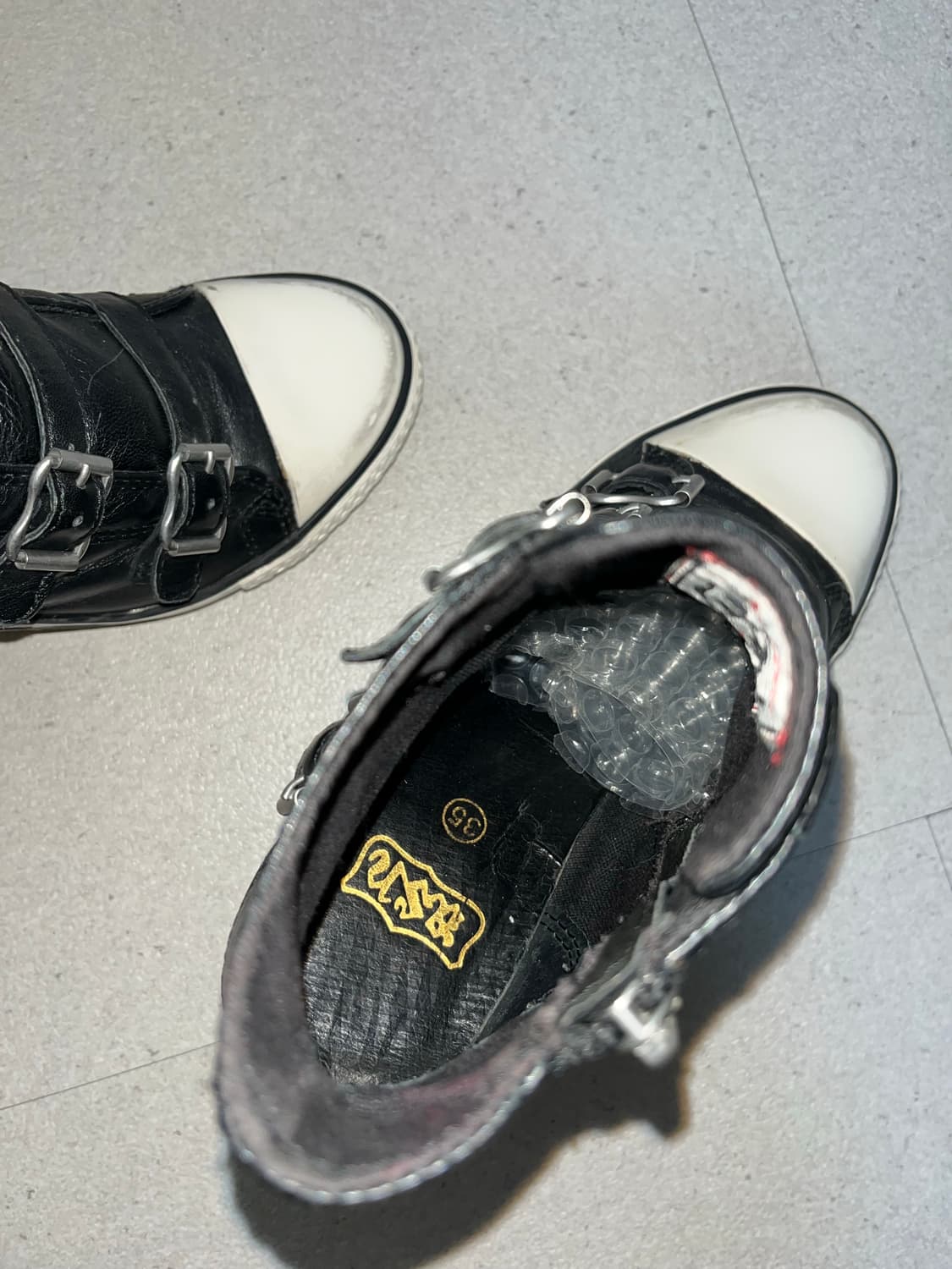 ASH 웨지힐 스니커즈 블랙 상품이미지5