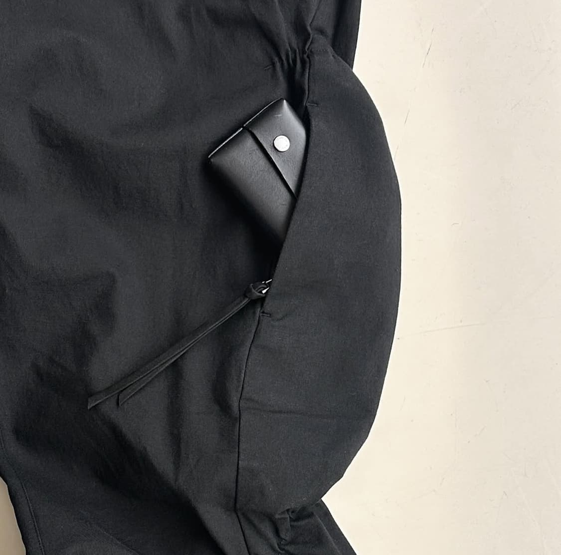 (S) 포스트아카이브팩션 파프 8.0+ 셔링 팬츠 블랙 상품이미지4