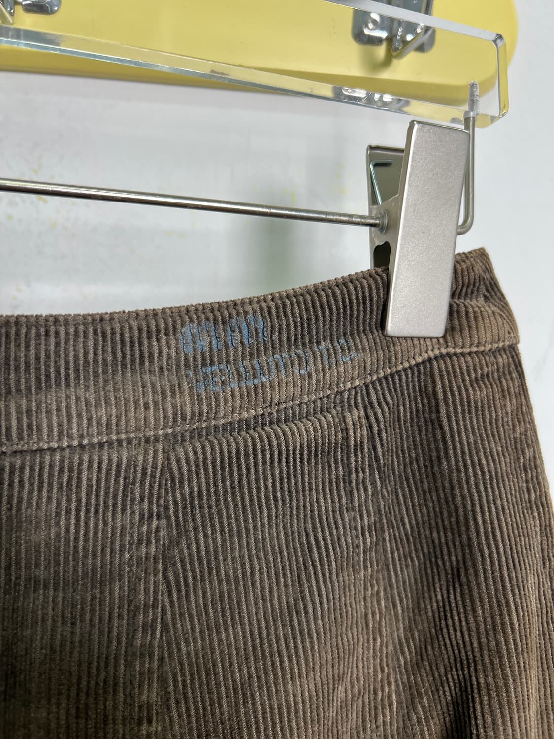 미우미우 코듀로이 플리츠 스커트 브라운 상품이미지5