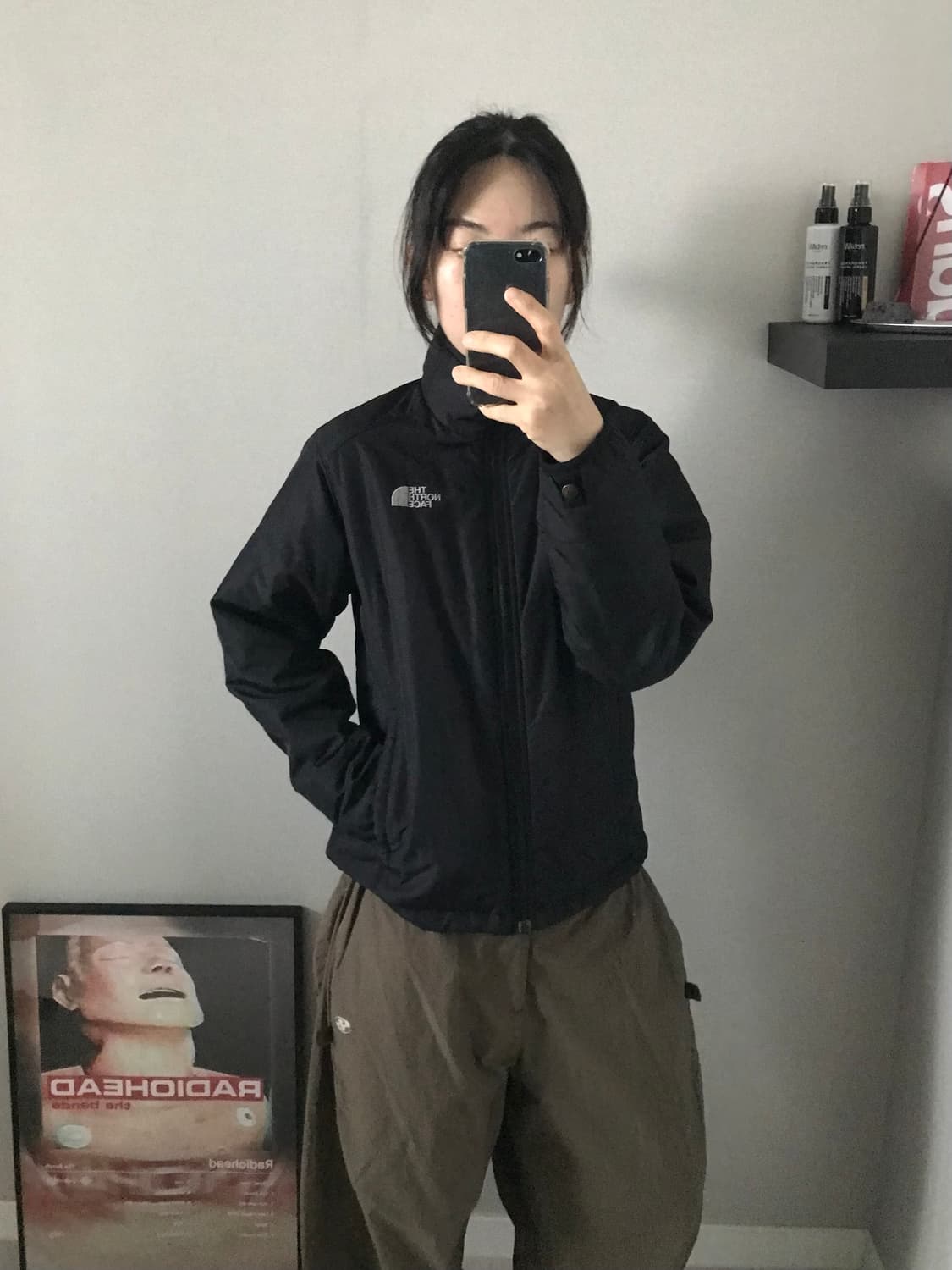 노스페이스 로고 윈드 경량 패딩 상품이미지1