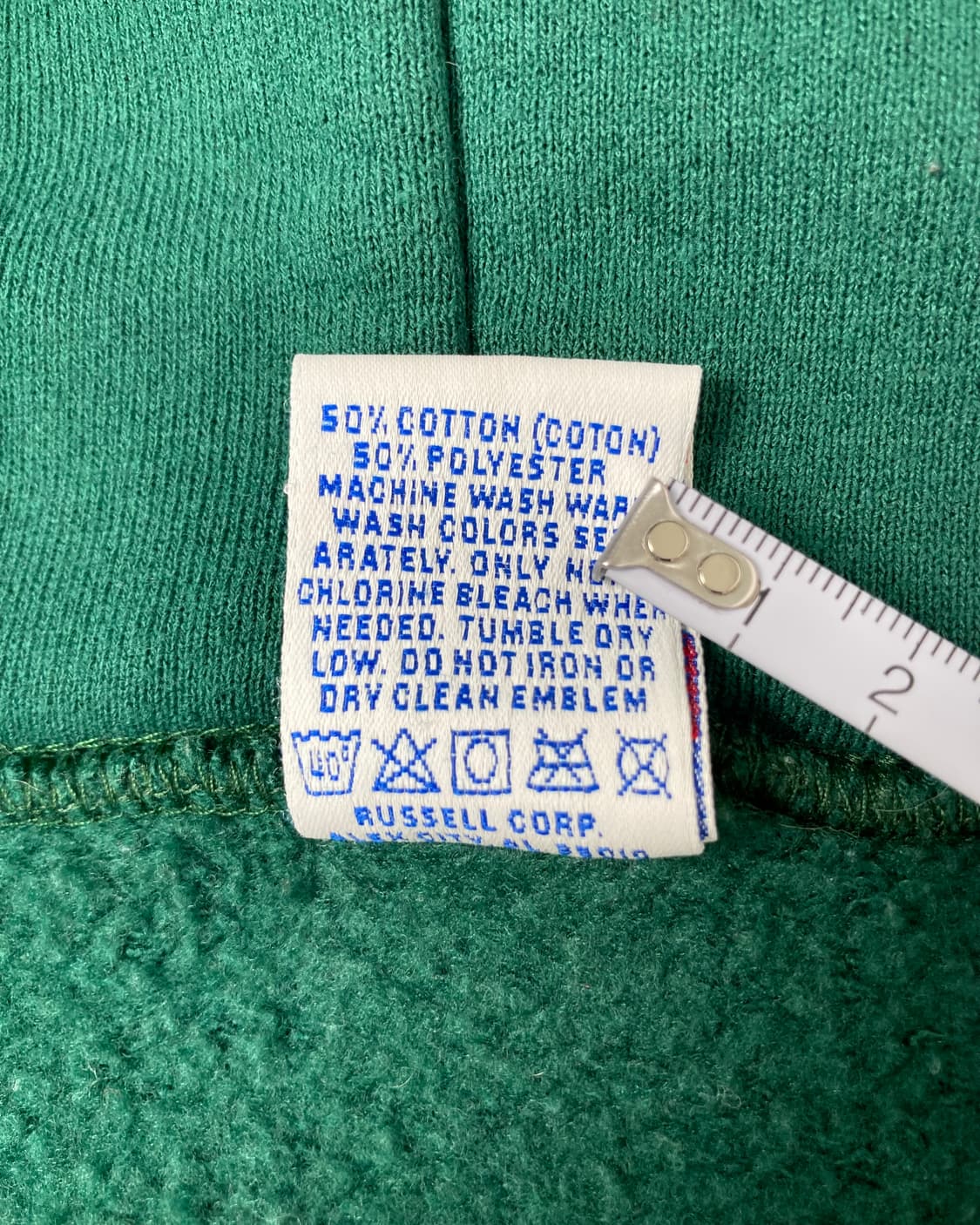 90s Russell Zip Up Hoodie (green) 상품이미지4