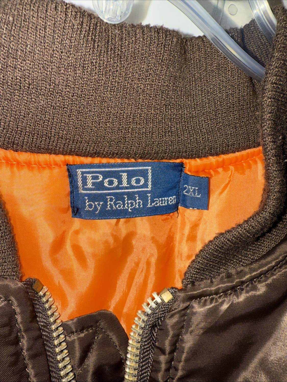 05FW 폴로 랄프 로렌 클래식 빅포니 항공 다운 패딩 브라운 상품이미지5