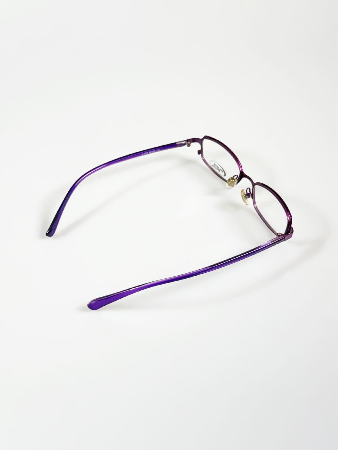 EPILOGUE 퍼플 슬림 스퀘어 메탈 프레임 빈티지 안경 상품이미지4