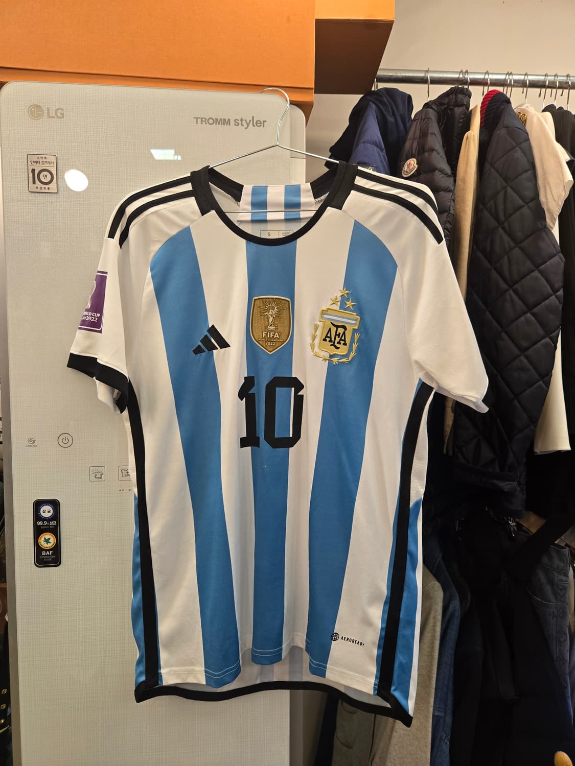 [쿨거환영]아르헨티나 월드컵 우승 3스타 어센틱유니폼 (메시 10) 상품이미지1