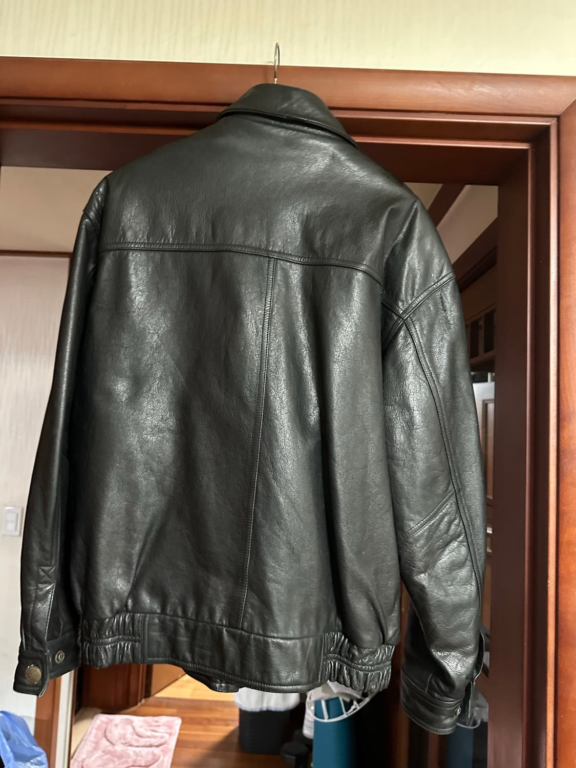 빈티지 양가죽 블루종 블랙 XL 사이즈 상품이미지4