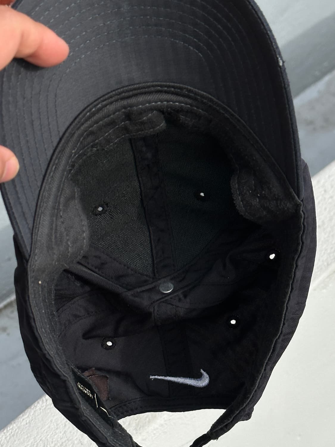 [F] 나이키 로고 레거시91 블랙 볼캡 모자 상품이미지5