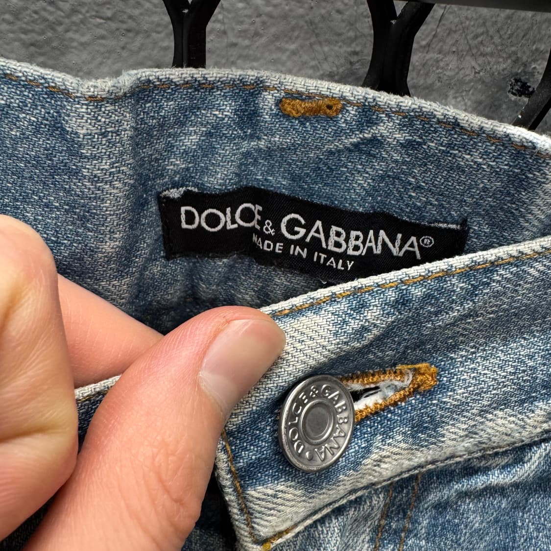 00s 돌체앤가바나 14 클래식 디스트로이드 데님 팬츠 연청 상품이미지6