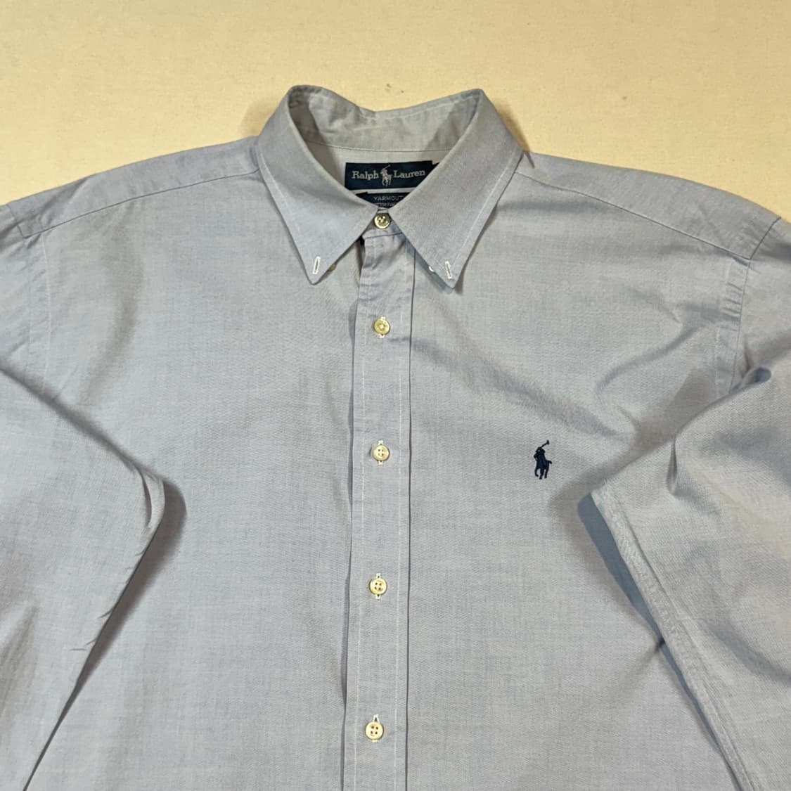 XL) 폴로 랄프로렌 하늘색 솔리드 옥스포드 셔츠 상품이미지3