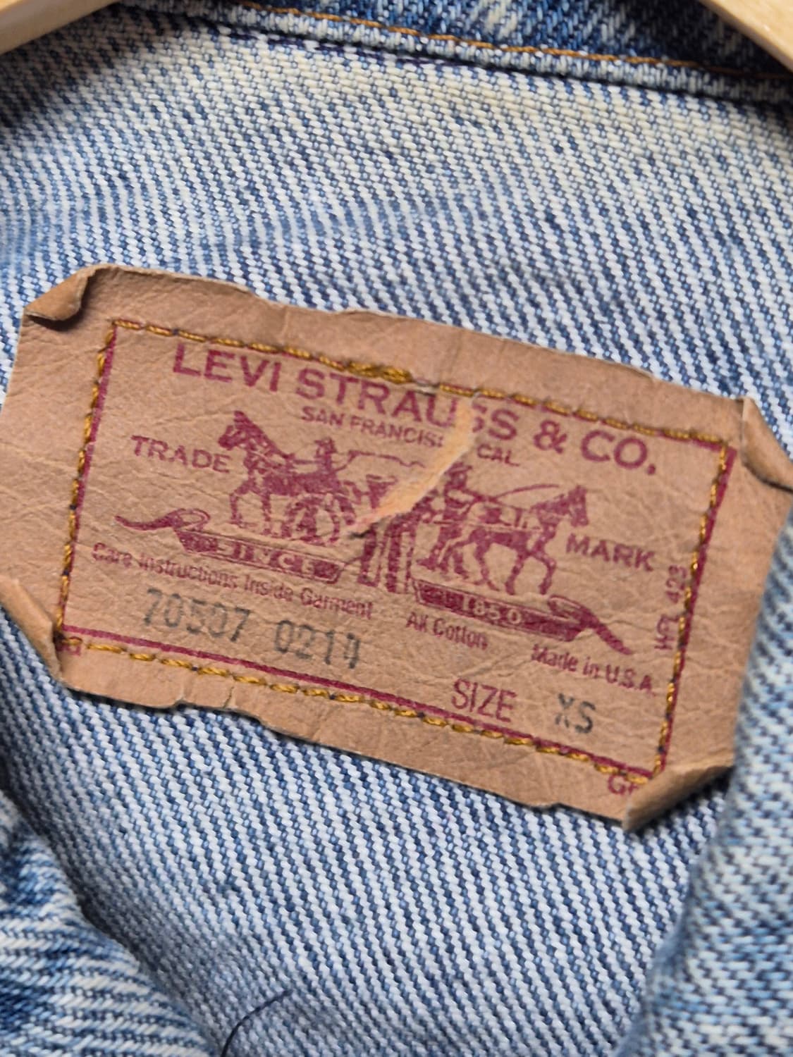 [실측 L] 80s US Made 리바이스 트러커 -113 상품이미지4